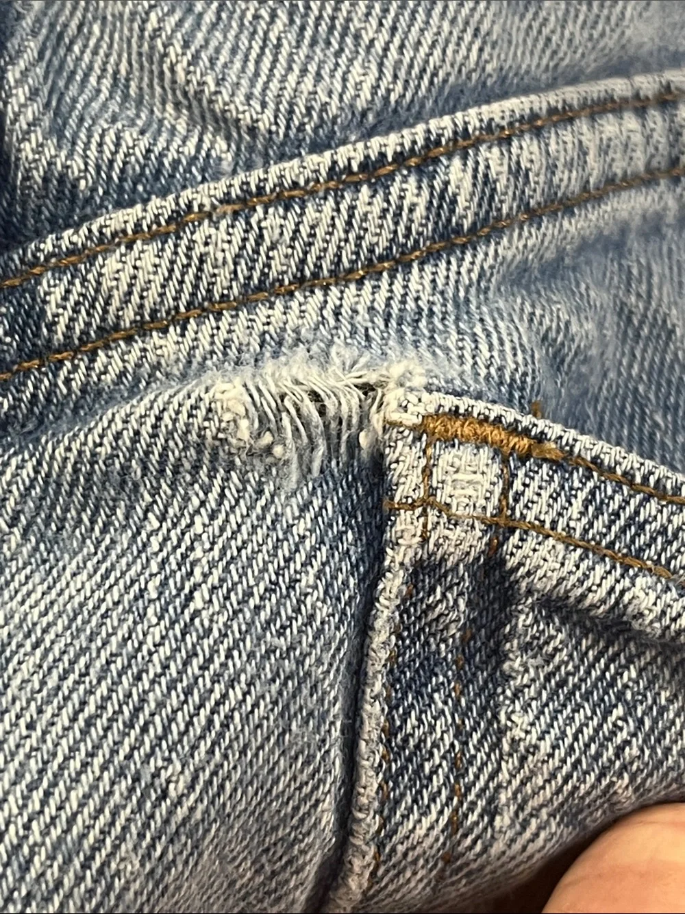 Madewell 90s Straight Jeans 28P Light Wash High Rise Vintage Denim Petite - Picture 12 of 13